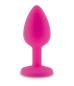 Mobile Preview: RelaXxxx Silicone Diamont Plug pink/blue Size M
