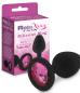 Mobile Preview: RelaXxxx Silicone Diamont Plug black/pink Size M