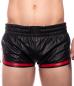 Mobile Preview: Prowler RED Leather Sports Shorts Black/Red Xsmall