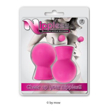 Nippless Silicone Nipple Suckers Pink