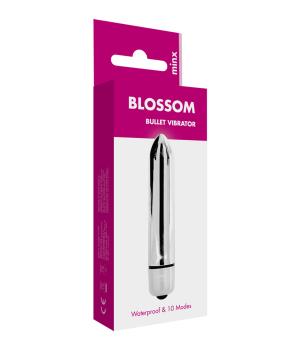 Minx Blossom Bullet Vibrator 10 Mode silver