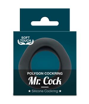 Mr.Cock Polygon Silicone Cockring black