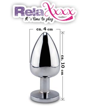 RelaXxxx Silver Starter Plug pink Size L