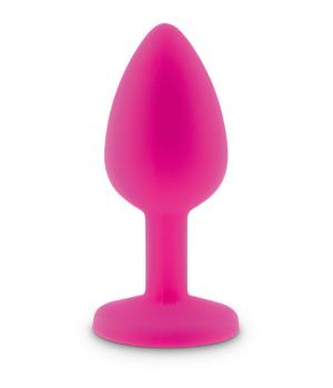 RelaXxxx Silicone Diamont Plug pink/pink Size M
