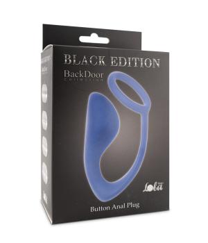 Lola Black edition Button Anal Plug blue