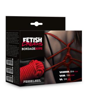 Fetish Dreams Bondage Rope 3m Red