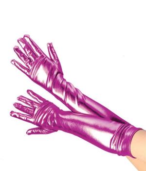 Hand Gloves Long Purple
