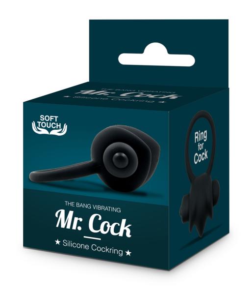 Mr.Cock The Bang Vibrating Silicone Cockring black