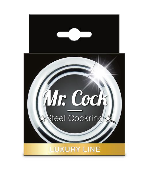 Mr.Cock Luxury Line Steel Cockring Magnetic Lock 45mm