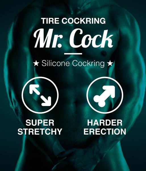 Mr.Cock Tire Silicone Cockring black