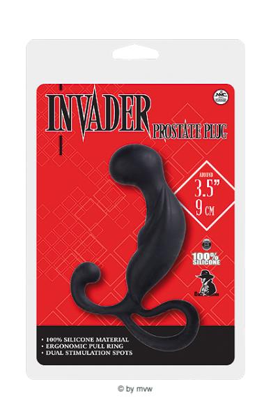Invader Prostate Plug Silicone ca.9 cm black