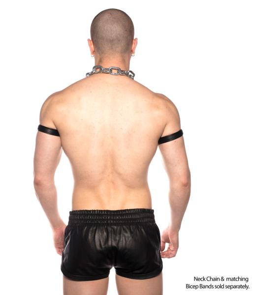 Prowler RED Leather Sports Shorts Black Small