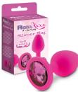 RelaXxxx Silicone Diamont Plug pink/pink Size S