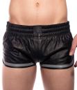 Prowler RED Leather Sports Shorts Grey Small